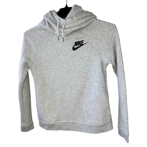 Nike 2-Piece Set Rally Funnel Neck Hoodie & Sweatpants Gray Women's Size XS - Picture 4 of 16